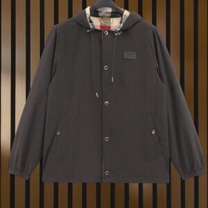 Burberr Black Hooded Jacket